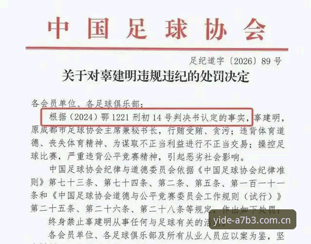 亿德娱乐官网哪个好 中国足协禁足令vs行业净化:65人名单背后的足球生态重构
